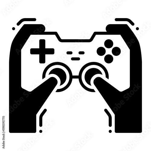 Gaming Controller Icon Representing Hobby and Entertainment