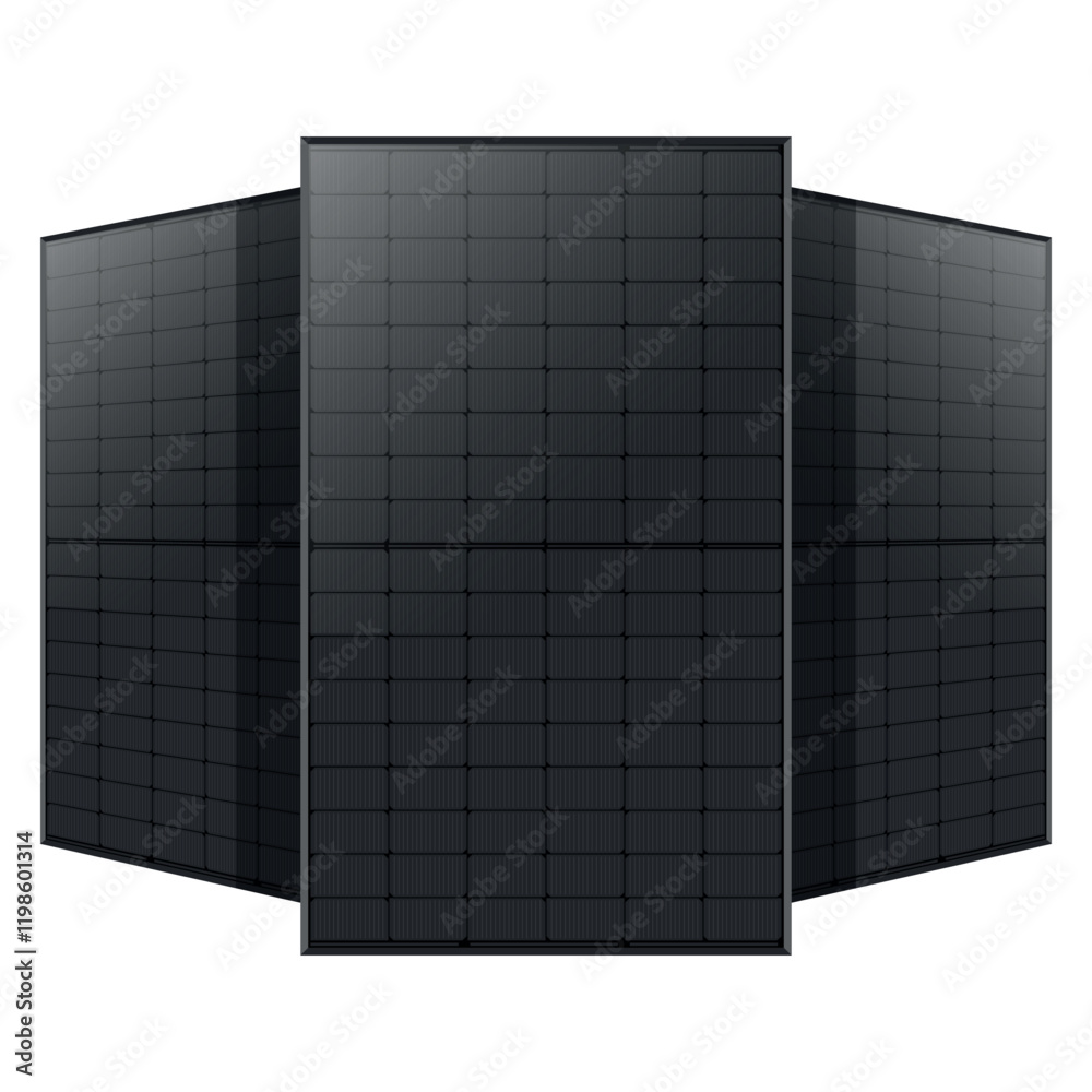 All Black Solar Panel Alternative Green Energy Power Source - Isolated white background - High Quality Vector Image - Free Sustainable energy All Black Solar Panel Alternative Green Energy Power Source - Isolated white background - High Quality Vector Image - Free Sustainable energy