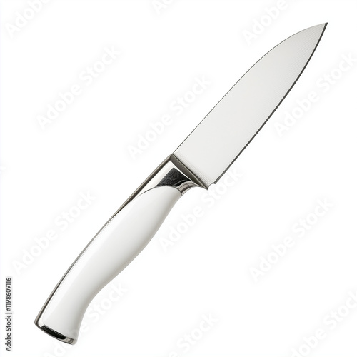 Obraz na płótnie A white knife with a silver handle w salonie