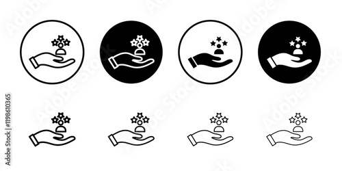 Customer satisfaction icon black and white vector sign