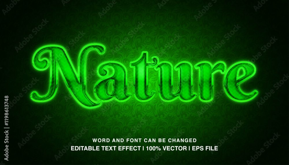 editable text effect nature neon light editable text effect nature neon light