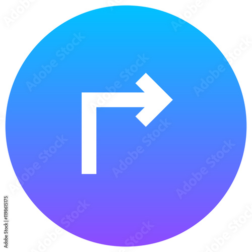 Turn Right Icon