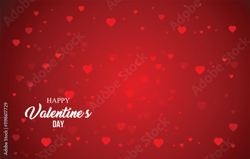 Valentines Day lettering greeting card poster template. Valentines Day romantic greeting card, invitation, banner template, Happy Valentines Day typography vector illustration design.