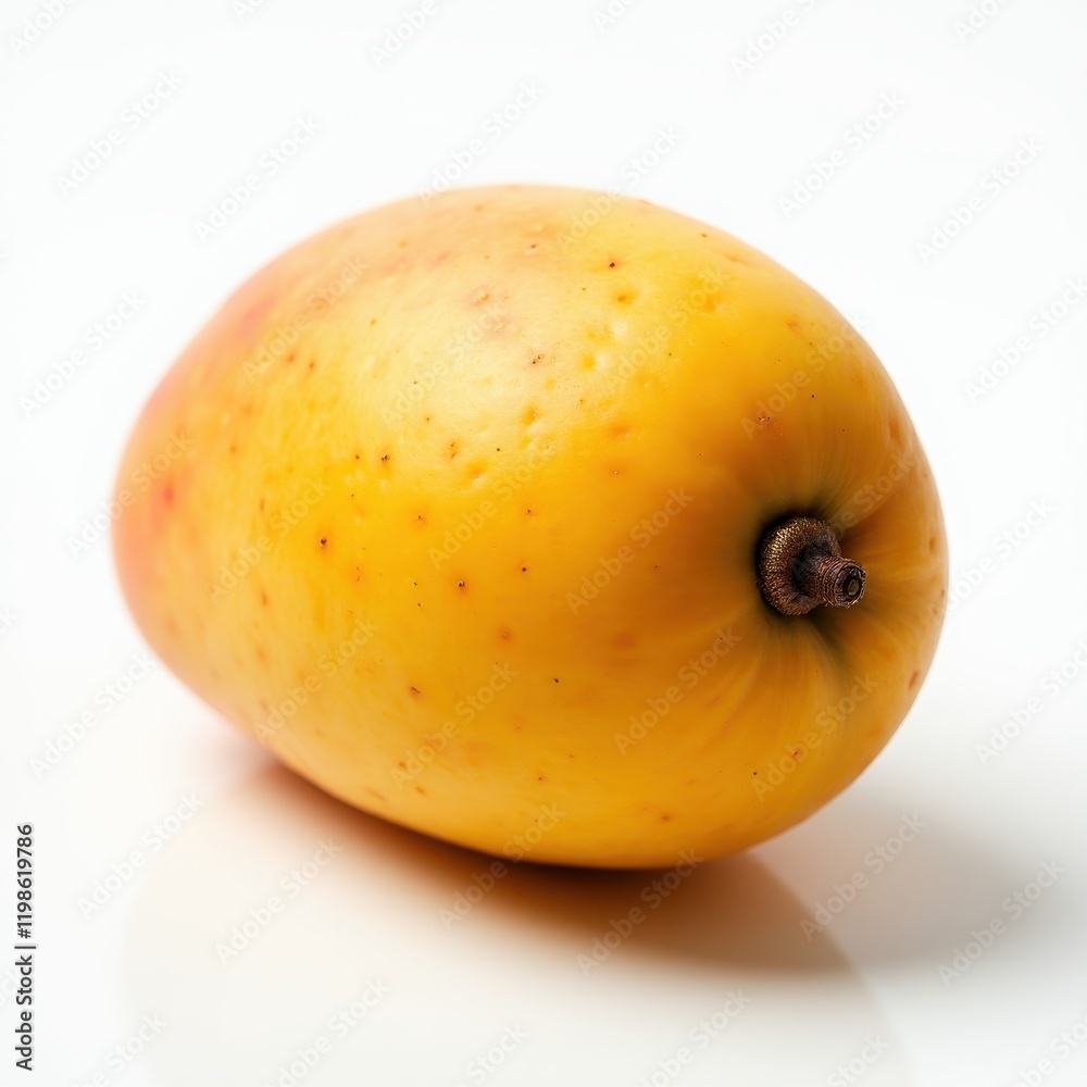 Ripe Yellow Oval Fruit Close up Studio Shot Healthy Tropical Produce Ripe Yellow Oval Fruit Close up Studio Shot Healthy Tropical Produce