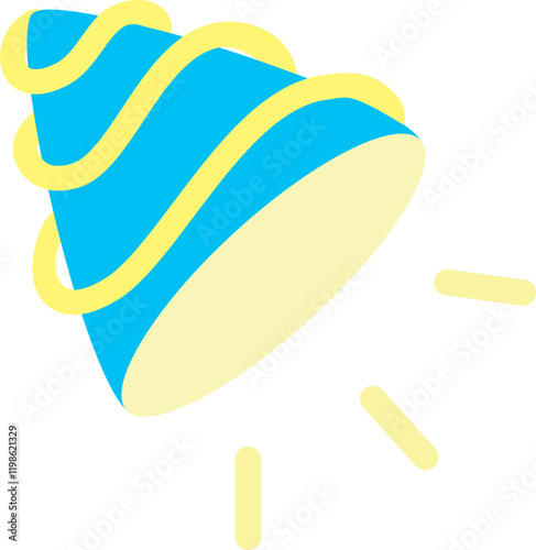 꼬깔모자 폭죽 일러스트 생일 축하 파티 party celebration congratulation  celebrate  congratulate Vector illustration.