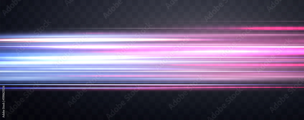 Speed rays, light neon flow, zoom in motion effect, blue and pink glow speed lines, colorful light trails, perspective stripes. Abstract background, vector illustration. Speed rays, light neon flow, zoom in motion effect, blue and pink glow speed lines, colorful light trails, perspective stripes. Abstract background, vector illustration.