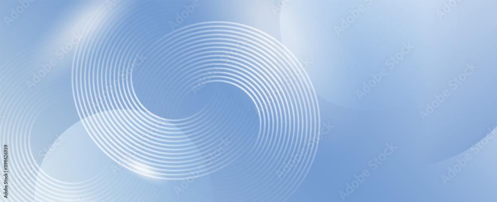 Gradient abstract background with circular line patterns. Vector illustration.