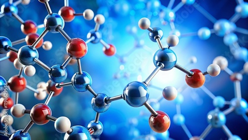 Chemical Formula C5H9NO4 Molecular Structure, Right Composition, Copy Space photo