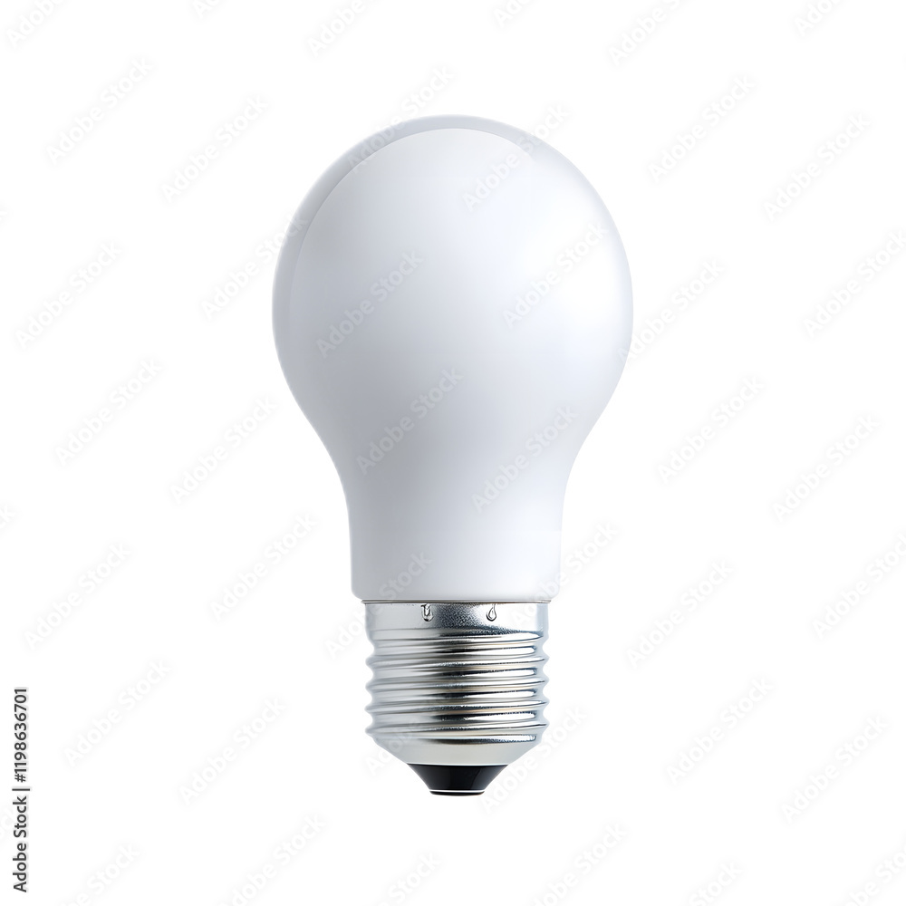 Smart and Efficient LED Light Bulb in Transparent Studio Background Smart and Efficient LED Light Bulb in Transparent Studio Background