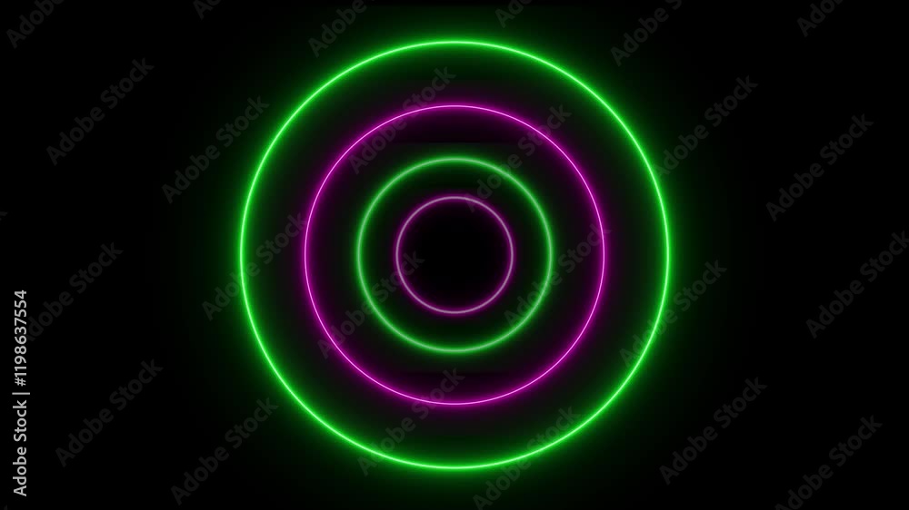 Abstract neon rendering rainbow color circle background. Abstract neon rendering rainbow color circle background.