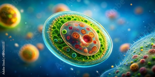 Microscopic Protozoan: Contractile Vacuole Function & Survival photo