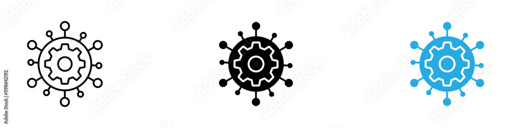Frameworks icon black white vector outline Frameworks icon black white vector outline