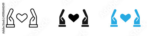 Selfcare icon black white vector outline