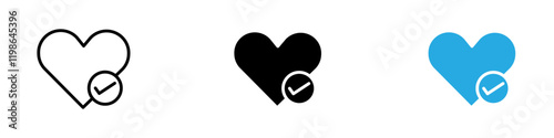 Wish list icon black white vector outline