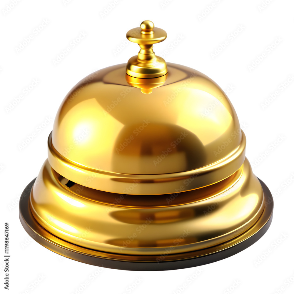 Yellow bell isolated on transparent background Yellow bell isolated on transparent background