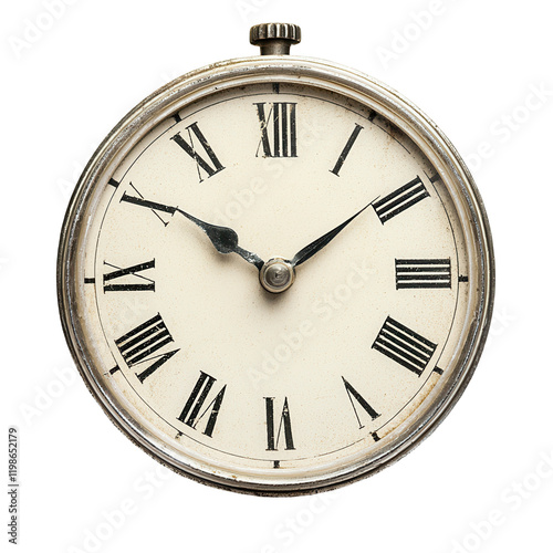Obraz na płótnie Vintage clock design transparent background high-quality image classic aesthetic isolated view w salonie