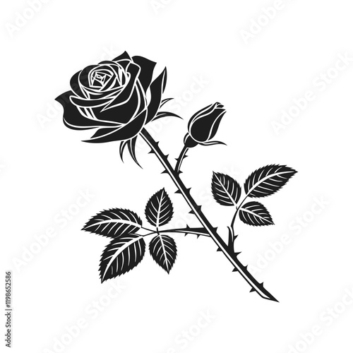 Perfect for use in logos, invitations, greeting cards, and digital art, rose flower vectors are versatile and adaptable to various styles, from traditional to modern. Their clean scalability ensures c