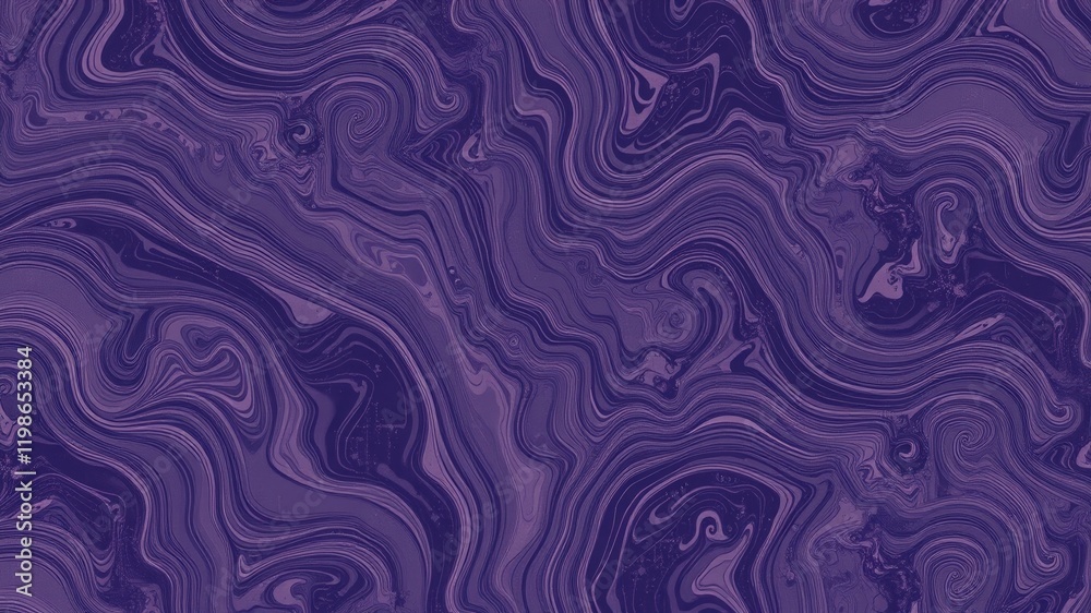 Abstract Purple Swirl Pattern A Seamless Texture of Fluid, Wavy Lines and Curls Abstract Purple Swirl Pattern A Seamless Texture of Fluid, Wavy Lines and Curls