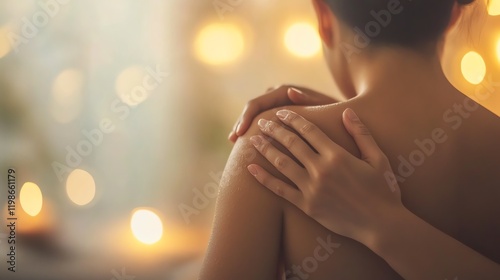 Wallpaper Mural Relaxing massage with gentle touch and candles Torontodigital.ca