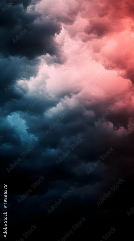 Dark and Dramatic Cloudscape Fills the Sky with Moody and Ominous Atmosphere Dark and Dramatic Cloudscape Fills the Sky with Moody and Ominous Atmosphere