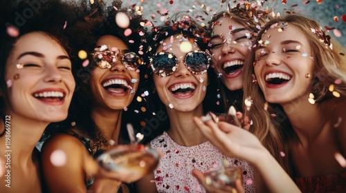 Diverse group of women celebrating friendship.