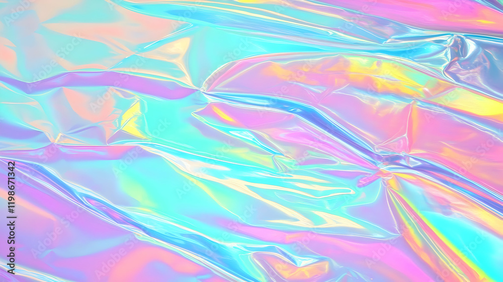 Iridescent Holographic Abstract Background Creates a Dreamy and Vibrant Atmosphere with Pastel Colors Iridescent Holographic Abstract Background Creates a Dreamy and Vibrant Atmosphere with Pastel Colors