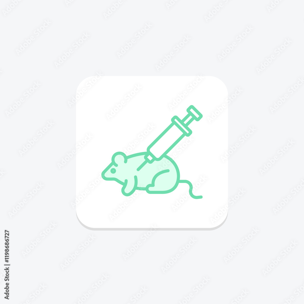 Laboratory Rat duotone line icon , vector, pixel perfect, illustrator file Laboratory Rat duotone line icon , vector, pixel perfect, illustrator file