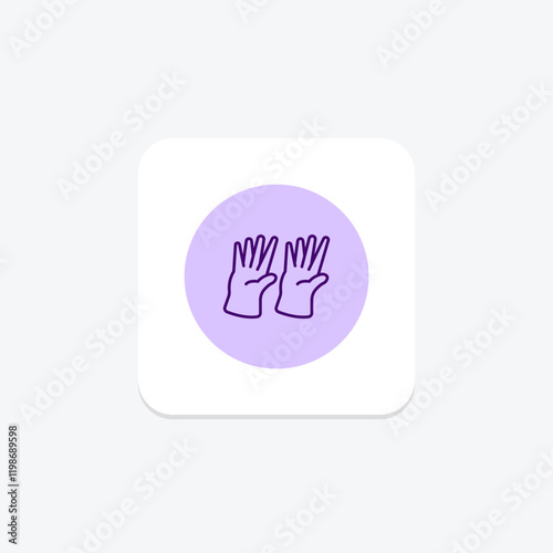 Gloves pentaglow , vector, pixel perfect, illustrator file
