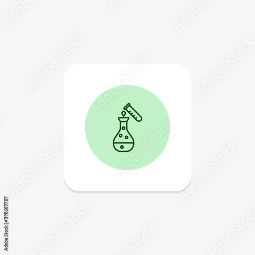 Lab Testing pentaglow , vector, pixel perfect, illustrator file photo