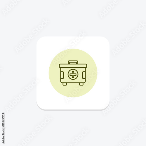 First Aid Kit pentaglow , vector, pixel perfect, illustrator file photo