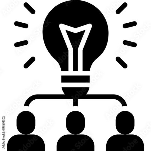 brainstorm solid icon