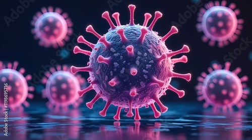 HMPV (Human metapneumovirus) A Glowing Visualization