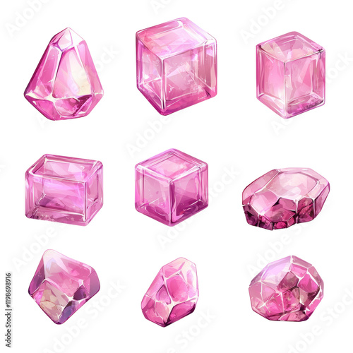 pink crystal diamond gem  photo