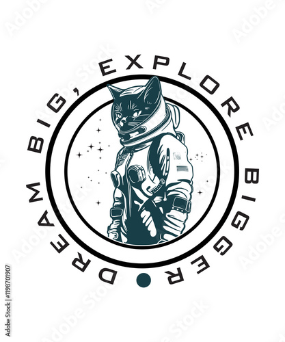 Fototapeta Naklejka Na Ścianę i Meble -   Space t-shirt design . Space lover tshirt designs . Astronaut Shirt graphic . Outer Space Shirt graphic , Planet Shirt design . Nasa t-shirt illustration
