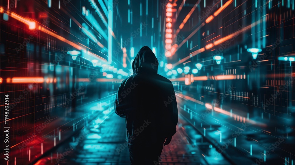 Anonymous faceless hackers are using laptops, along with abstract digital symbols and Concepts of hacking cybersecurity, cybercrime, cyberattack Anonymous faceless hackers are using laptops, along with abstract digital symbols and Concepts of hacking cybersecurity, cybercrime, cyberattack