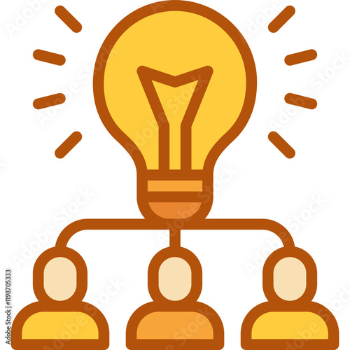 brainstorm two tone icon