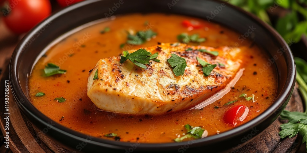 Tomato black fish fillet soup features a delightful blend of flavors that highlight the rich taste of the soup. Enjoy the savory experience of tomato black fish fillet soup in every spoonful. Tomato black fish fillet soup features a delightful blend of flavors that highlight the rich taste of the soup. Enjoy the savory experience of tomato black fish fillet soup in every spoonful.