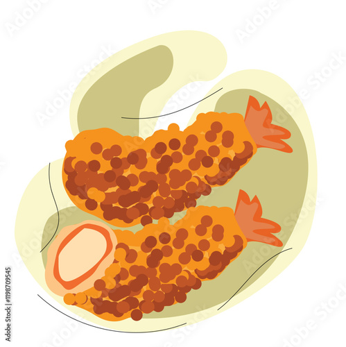 Shrimp tempura .Tempura - Ebi Furai 