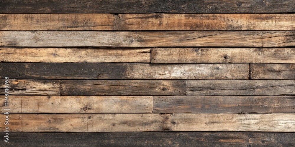 A backdrop made of aged, rustic wooden slats showcases a vintage charm, featuring weathered wooden boards that emphasize its old fashioned allure. A backdrop made of aged, rustic wooden slats showcases a vintage charm, featuring weathered wooden boards that emphasize its old fashioned allure.