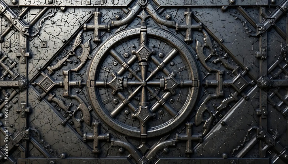Dark Metal Texture Background Gothic Style Cracked Surface Design Industrial Ancient Decorative Dark Metal Texture Background Gothic Style Cracked Surface Design Industrial Ancient Decorative