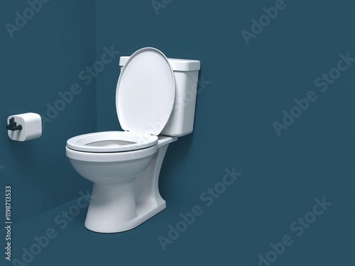 Overflowing toilet wasting water and money in a financial crisis concept, money, toilet photo