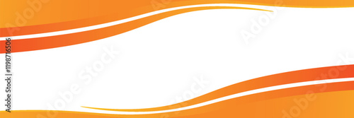 MobileModern orange banner background. Graphic design banner pattern background template with dynamic wave shapes. EPS 10 photo