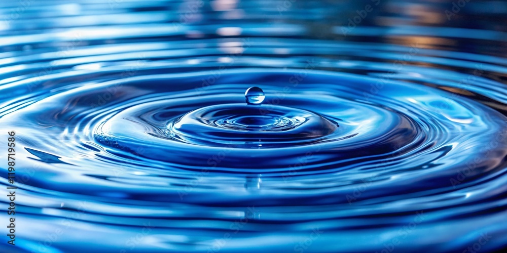 Serene Blue Water Ripples: Close-up Abstract Nature Photography Serene Blue Water Ripples: Close-up Abstract Nature Photography
