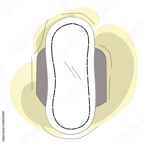  Hygiene sanitary napkin product symbol modern simple vector