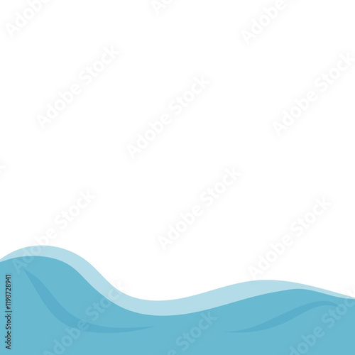 Wavy Water Footer