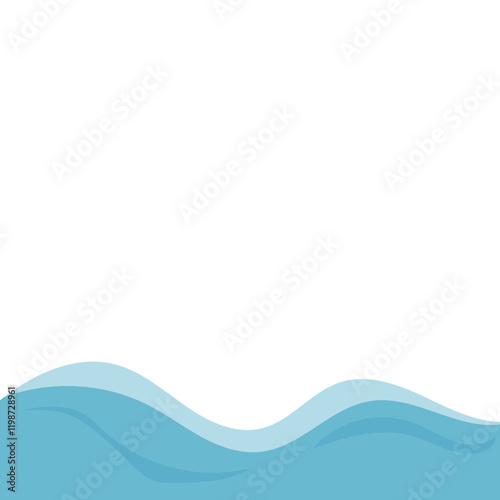 Wavy Water Footer