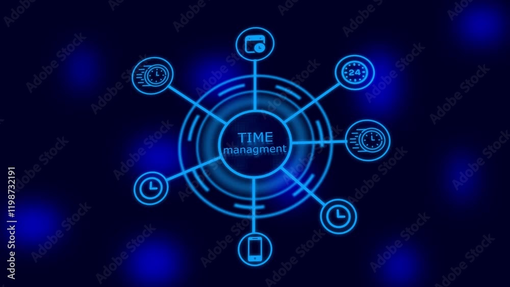 Technology Time managements icon isolated .analog timer icon animation . Technology Time managements icon isolated .analog timer icon animation .