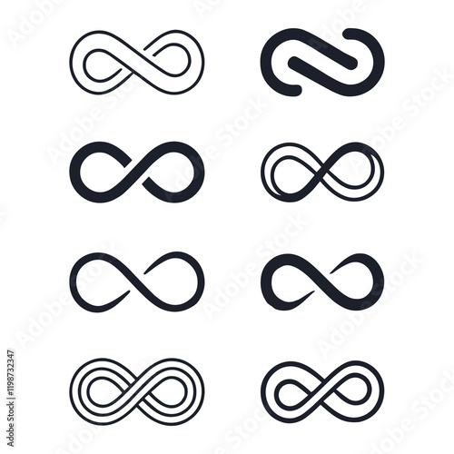 infinity icon. infinity symbol vector