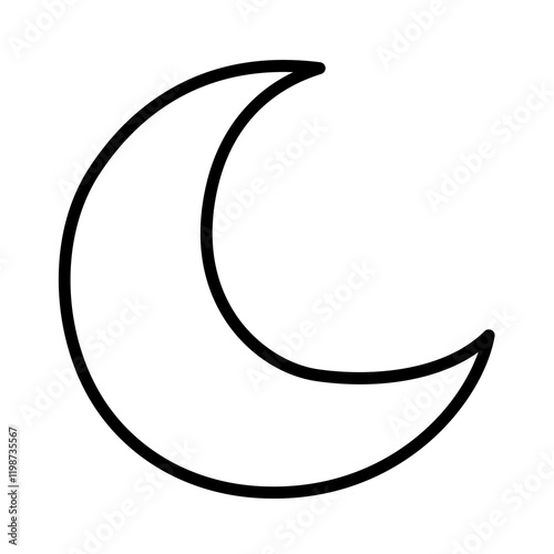 Big crescent moon