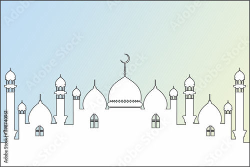 Ramadan kareem background design, modern islamic banner collection, arabic, ied mubarak celebration, poster, flyer, advertising illustration design vector